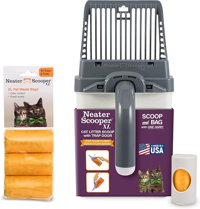 Neater Pet Brands Neater Scooper XL Cat Litter Scoop, 60 Refill Bags – by NeaterPetBrands