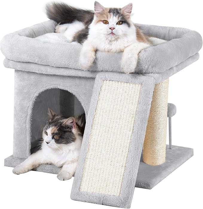 Aechonow Cat Tree Tower for Large Cat, Cat Bed House by Aechonow