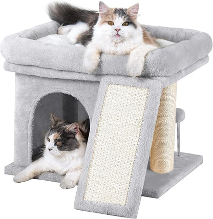 Aechonow Cat Tree Tower for Large Cat, Cat Bed House by Aechonow