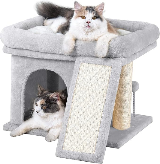 Aechonow Cat Tree Tower for Large Cat, Cat Bed House by Aechonow