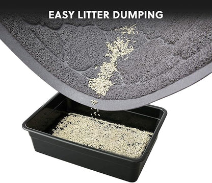 WePet Cat Litter Box Mat, Kitty Premium PVC Pad, Durable Trapping Rug, - Image 5