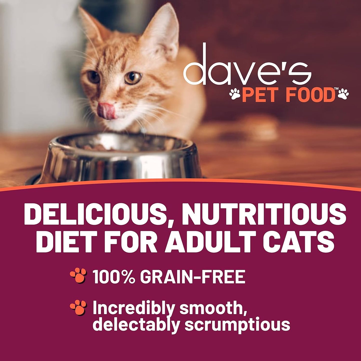 Dave's Pet Food Grain Free Wet Cat Food Gravy (Tuna & Chicken Dinner in Gravy), Naturally Healthy Canned, Added Vitamins, 5.5 oz Cans (24 Pack)