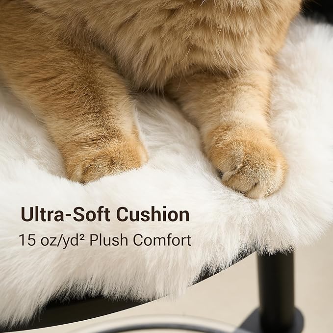 34" Modern Cat Tree Furniture, Minimalist Metal Frame Cat Tower - Image 7