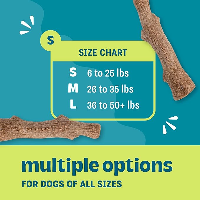 Pupstages Dogwood Dog Chew Toy, Made in the USA – Real-Wood Blend, Natural - Image 3