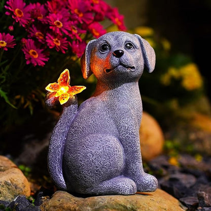 Nacome Solar Dog Outdoor Statues by Nacome