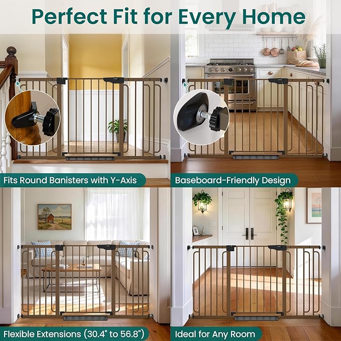 Cumbor 30.4-56.8" Extra Wide Baby Gate - Image 6