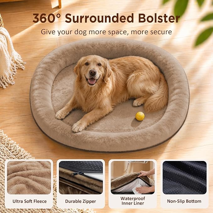 Orthopedic Jumbo Dog Bed for Extra Large Dogs, Giant Waterproof Dog Bed for - Image 2