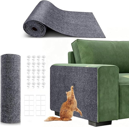 118"X15.8" Self-Adhesive Cat Scratching Mat, Couch Protector from Cat Claws by Unknown