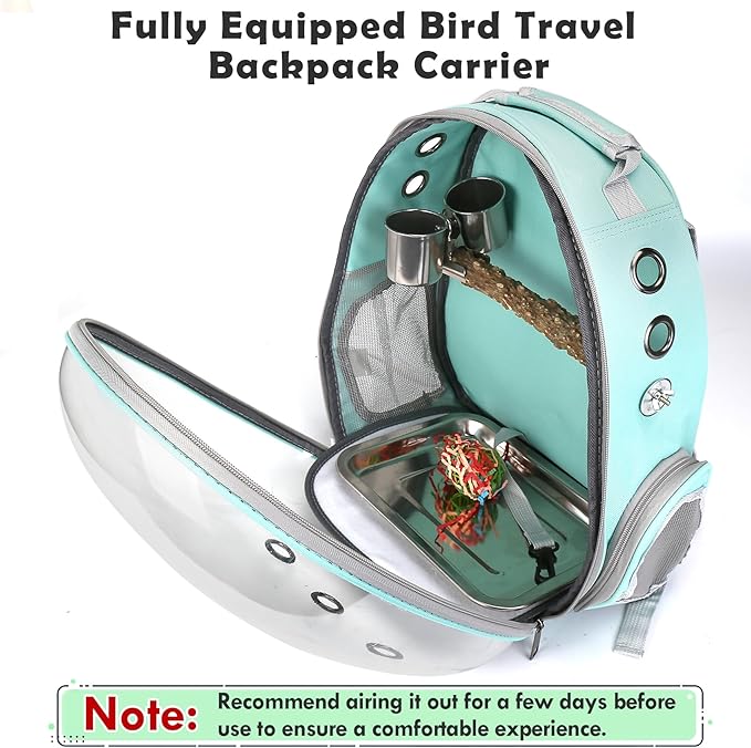 Bird Backpack, Bird Carrier Travel Cage - Image 4