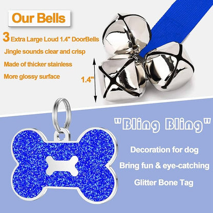 2 Pack Dog Door Bells, Dog Doorbell to go Outside Puppy Train Bell - Image 3