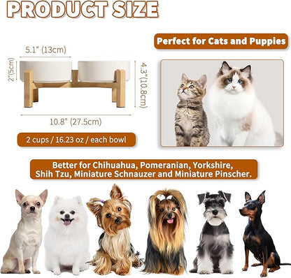 Elevated Ceramic Dog Bowl Set - Image 2