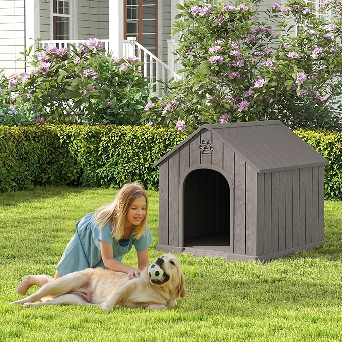 Fancyango Large Dog House Outdoor Indoor, Sturdy Plastic Waterproof Doghouse - Image 7