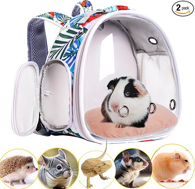 Hamster Backpack Carrier, Bearded Dragon Carrier Backpack by WEVONIGU
