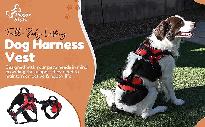 Doggie Stylz Multi-Functional Full-Body Lifting Dog Harness Vest, Designed - Image 2