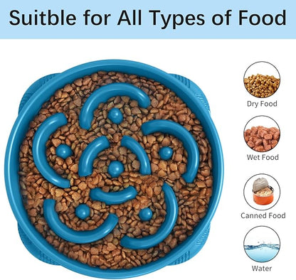 MateeyLife Large Slow Feeder Dog Bowls, Anti-Choking Puzzle Dog Food Bowls - Image 6