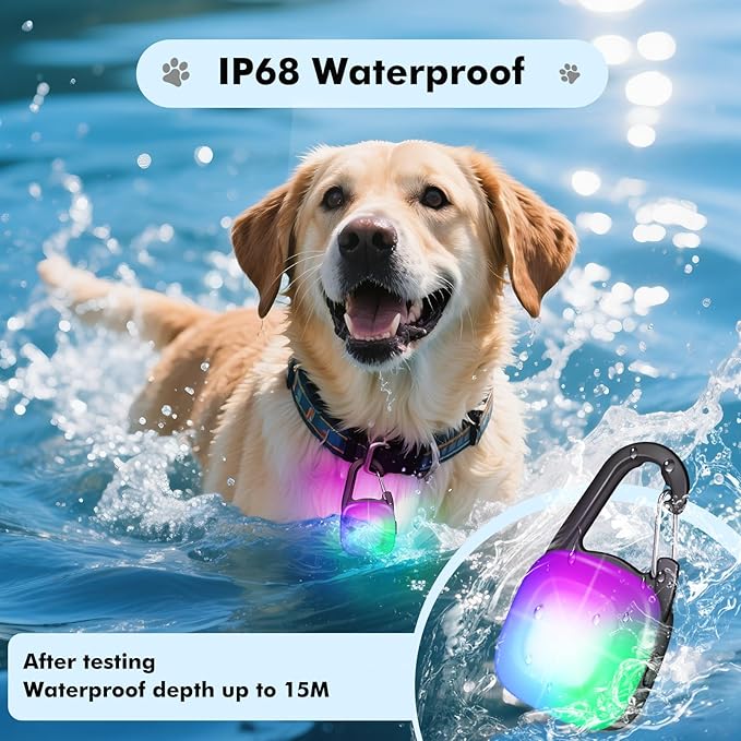 Dog Collar Light, 2 Pack Rechargeable LED Dog Lights - Image 6