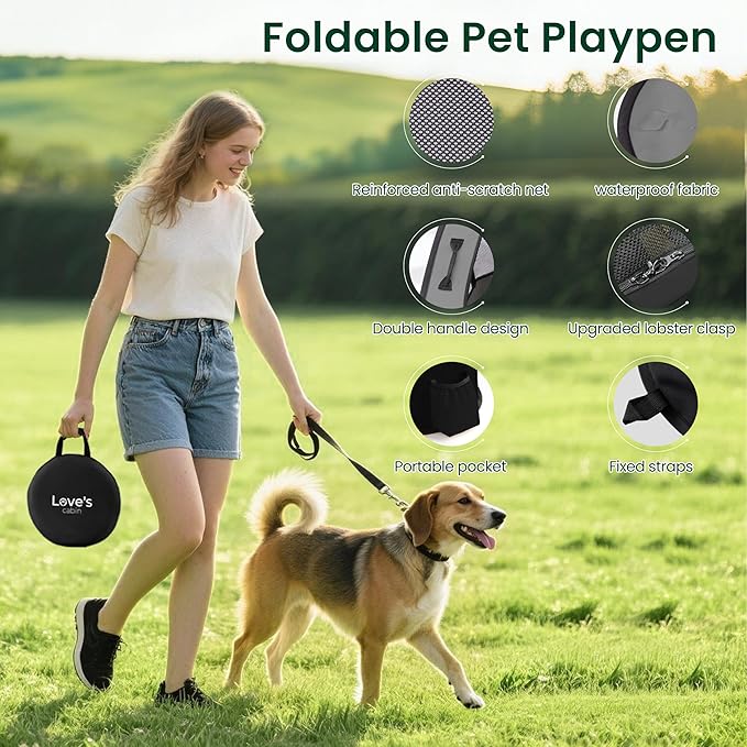 Love's cabin Dog Playpen Cat Pet Puppy Pen, Portable Playpens - Image 6