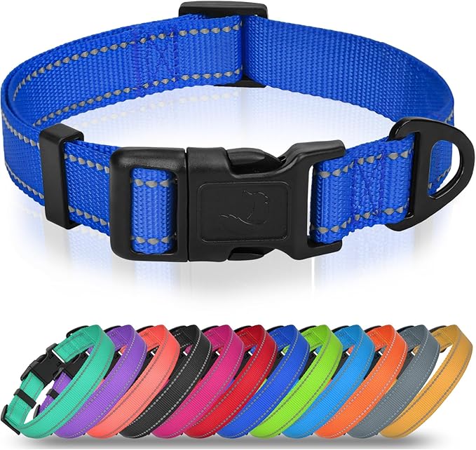 Joytale Dog Collars for Small Dogs, Feather-Light Double-Sided Reflective Nylon by Joytale