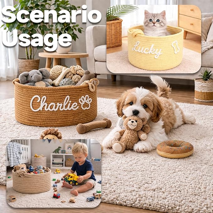 Personalized Dog Toy Basket - Image 6