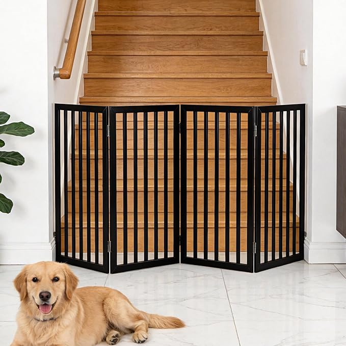 Dog Gate Indoor, Freestanding Dog Fence - Image 2