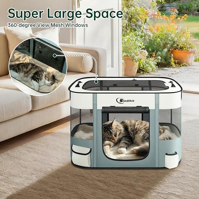 Dog Playpen, Cat Pet Puppy Pen, Portable Playpens - Image 7