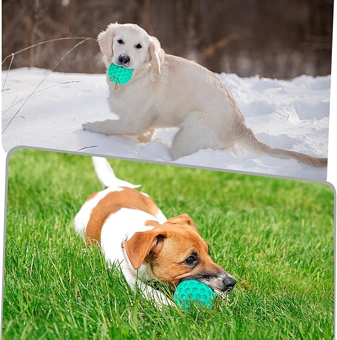 Squeaky Dog Toys for Aggressive Chewers, Indestructible Dog Balls for - Image 4