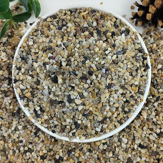 YISZM 5lbs Aquarium Gravel, 1/8" Natural River Rocks Succulent Cactus Pea Gravel by YISZM-ForYourNaturalLife