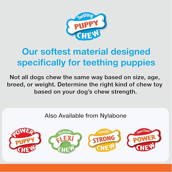 Nylabone Puppy Chew Teething Bone, Soothing Chew Toys - Image 3