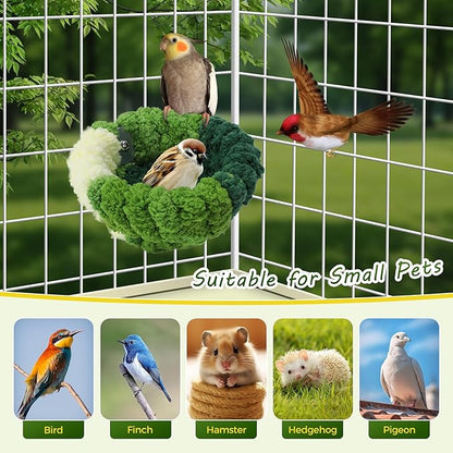 Admaison Bird Nest for Cage, Plush Hanging Bird Bed for Parakeet, Breeding Bird - Image 7