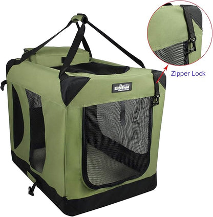 EliteField 3-Door Folding Soft Dog Crate - Image 2
