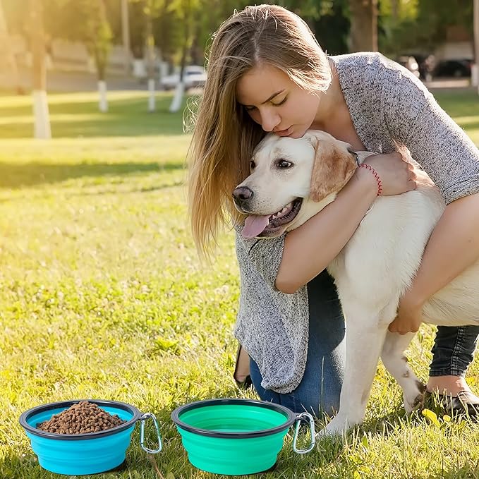 SLSON Dog Bowls Pet Collapsible Bowl - Image 5