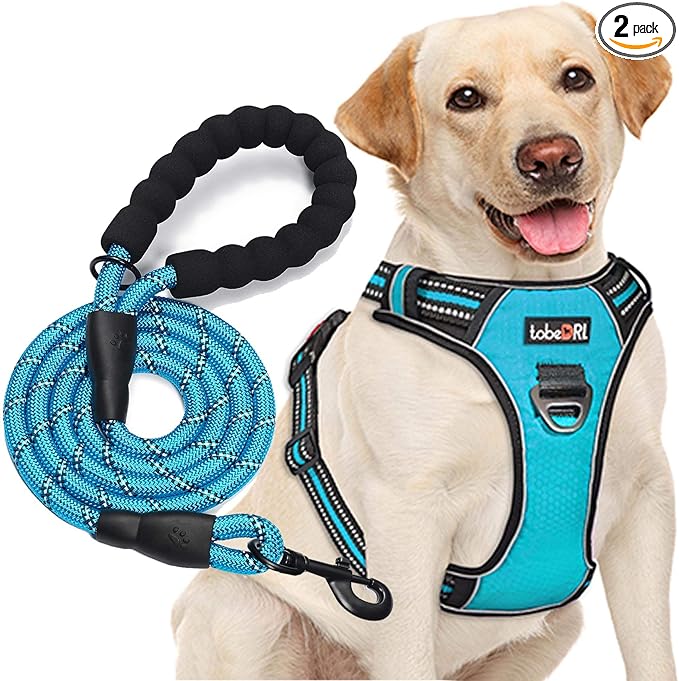 tobeDRI No Pull Dog Harness Adjustable Reflective Oxford Easy Control Medium by tobeDRI