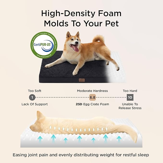 Bedsure ComfyFleece Dog Beds Large Sized Dog- Orthopedic Pet Beds - Image 3