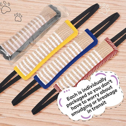 Kacctyen 4 Pcs Dog Tug Toys, Jute Pillow Pull Toy - Image 4