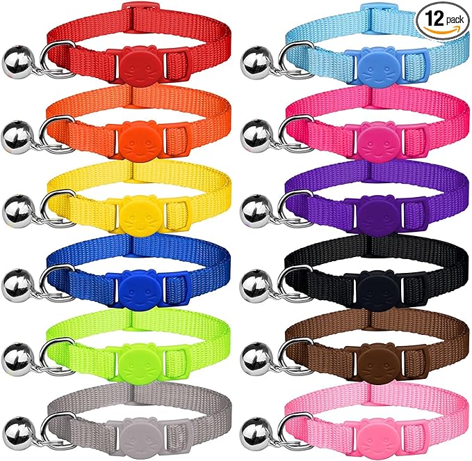 12 PCS Breakaway Cat Collars by Unknown