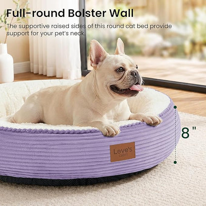Love's cabin Round Donut Cat and Dog Cushion Bed, 30in Pet Bed - Image 6