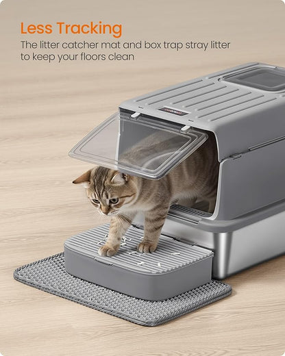 Feandrea Stainless Steel Cat Litter Box - Image 7