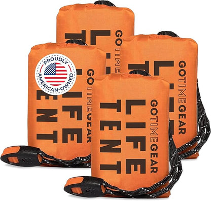 Go Time Gear Survival Life Tent • 2 Person Mylar Emergency Shelter Tube Tent + by GOTIMEGEAR