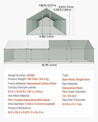 VEVOR Large Metal Chicken Coop - Image 7