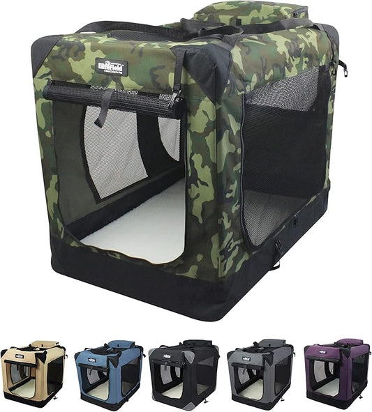EliteField 3-Door Folding Soft Dog Crate by EliteField