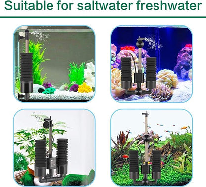 AQQA Aquarium Electric Power Sponge Filter, 3W/5W Silence Submersible Foam - Image 6