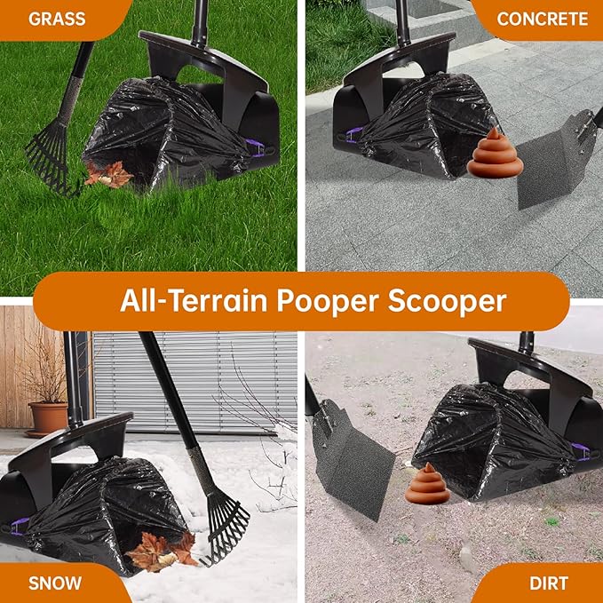 Dog Pooper Scooper with Bags & Dispenser - Image 4