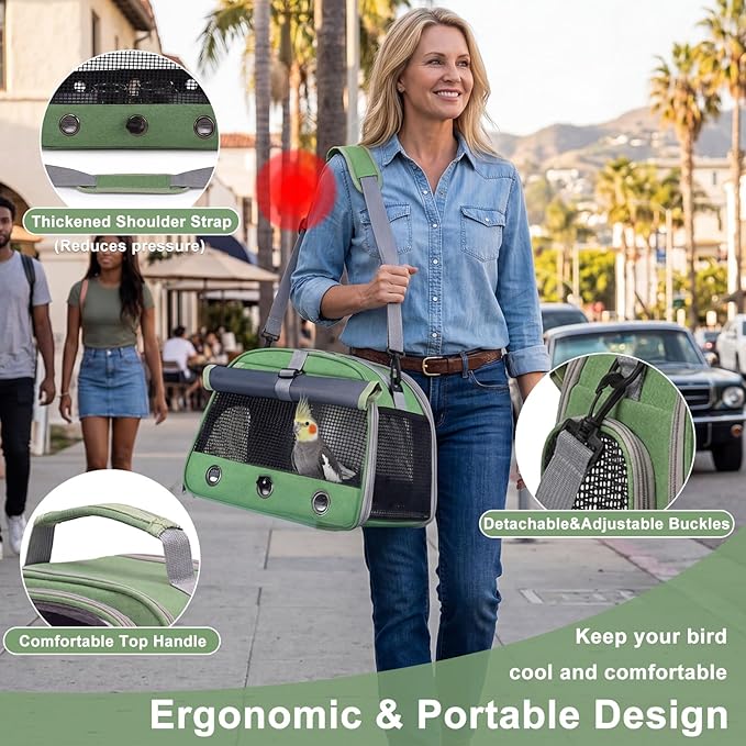 Bird Carrier, Lightweight Breathable Bird Backpack, Portable Wild Bird Carrier - Image 6