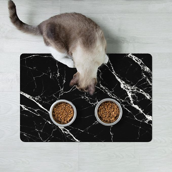Rnivvi Dog Food Mat, Cute Anti-Slip Rubber Pet Feeding Rug Protect Floors - Image 7