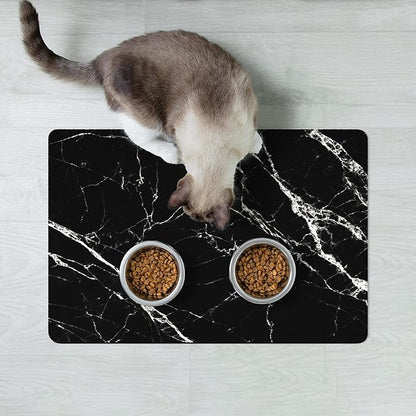 Rnivvi Dog Food Mat, Cute Anti-Slip Rubber Pet Feeding Rug Protect Floors - Image 7