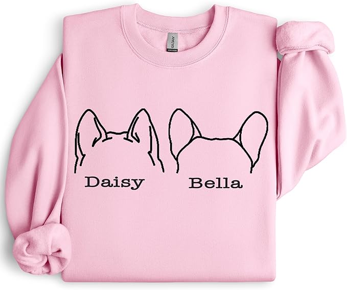 Custom Dog Mom Shirt Personalized Dog Ears Sweatshirt - Image 8