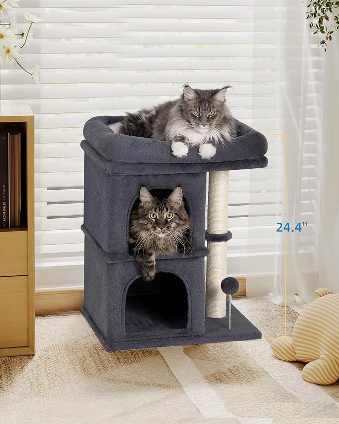 Aechonow Cat Tree for Large Cat, 19x16.5In Large Cat Perch, Adult Cat Tower for - Image 5
