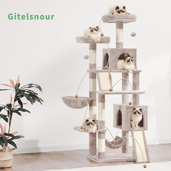 Gitelsnour Cat Tree for Indoor Cats, Sturdy Cat Tree House - Image 7