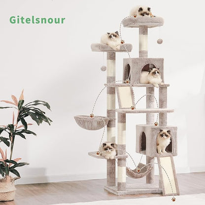 Gitelsnour Cat Tree for Indoor Cats, Sturdy Cat Tree House - Image 7