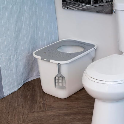 IRIS USA Cat Litter Box Large Top Entry - Image 7
